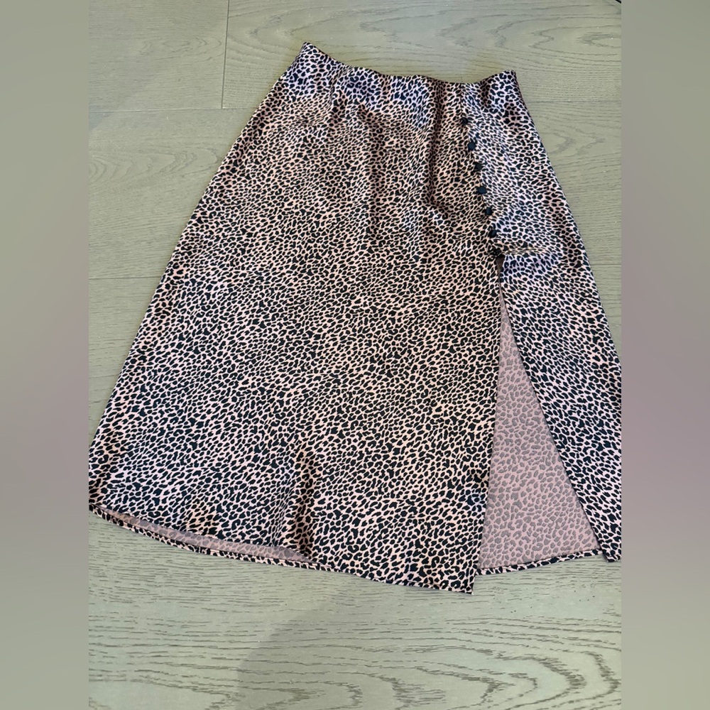 Victoria's Secret Pink and Black Leopard Skirt